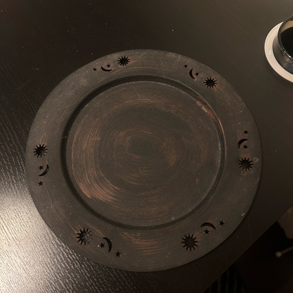 Vintage Metal Celestial Plate